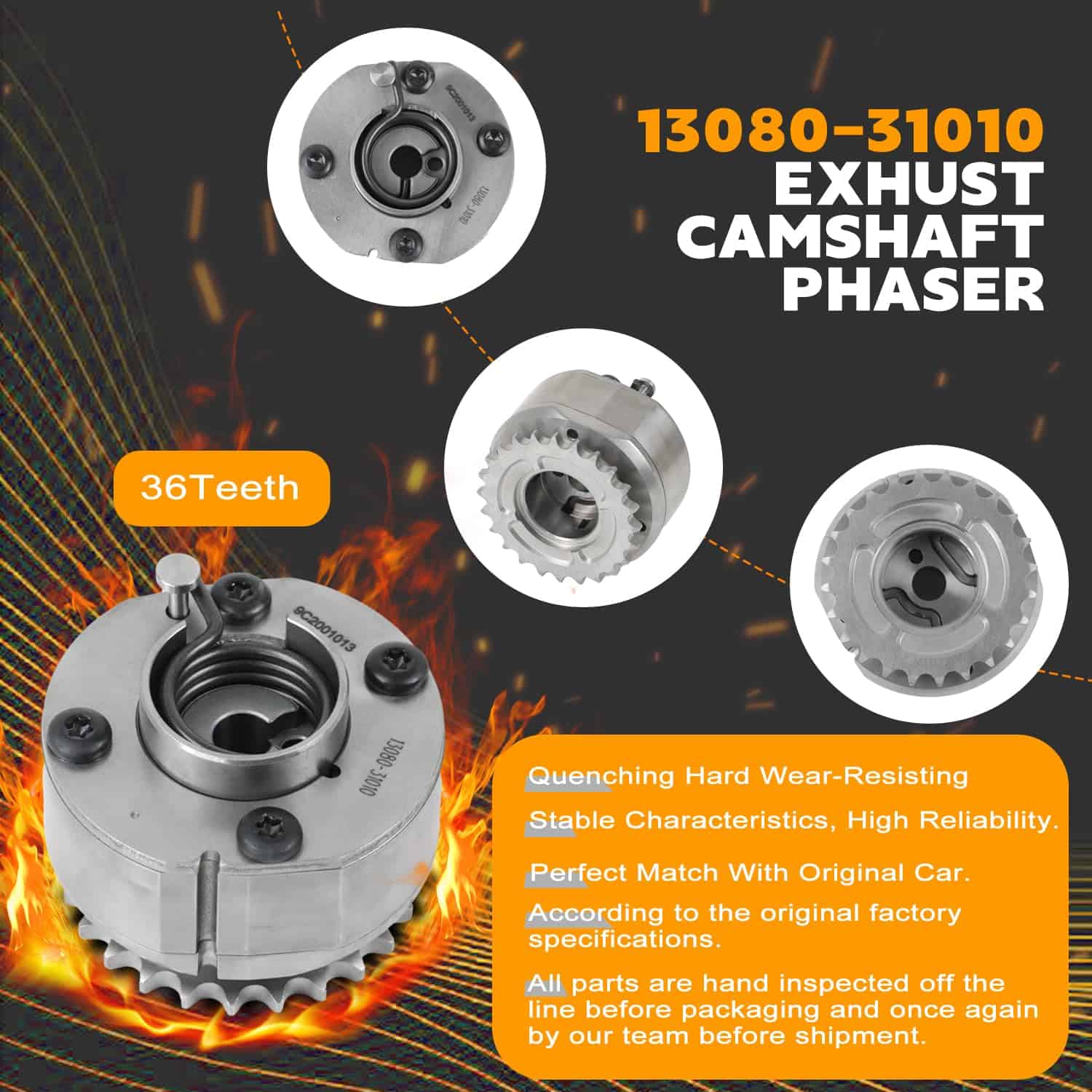 PANGOLIN 2PCS Engranajes Piñón del árbol de levas - Imagen 4