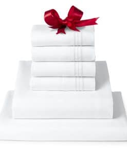 Juego de Sábanas California King Mellanni -Blanco