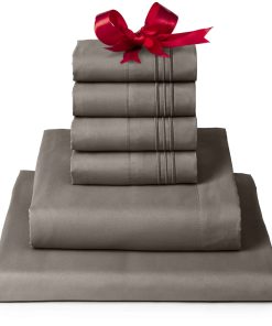 Juego de sábanas California King Mellanni -Taupe Oscuro