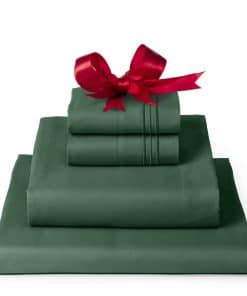 Juego de sábanas Mellanni Twin XL - Colección -Verde esmeral