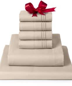 Juego de sábanas California King Mellanni -Arena