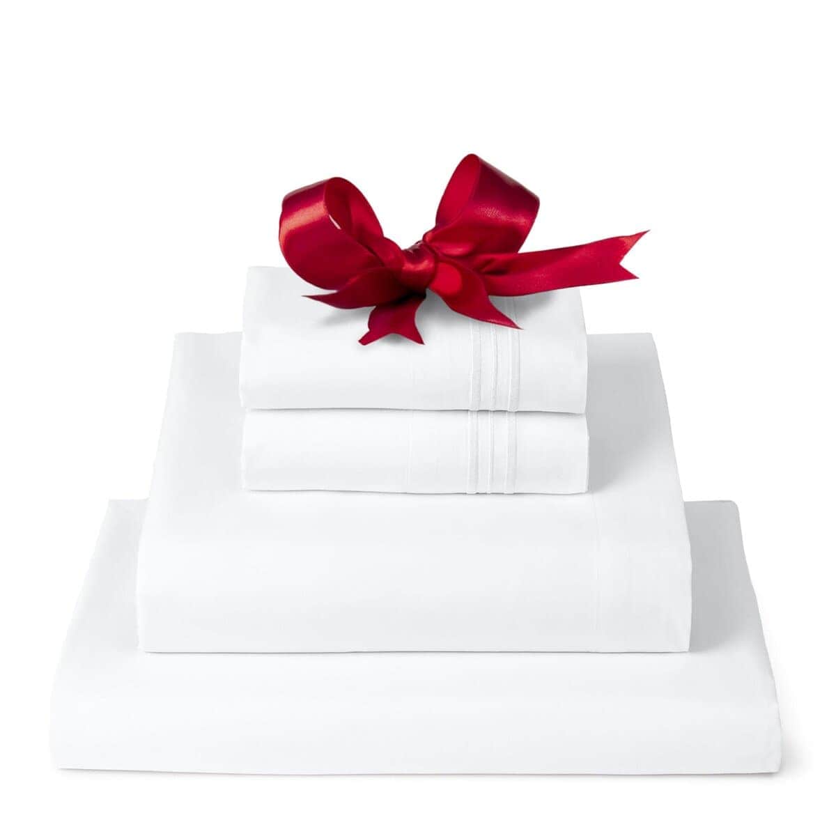 Juego de sábanas Mellanni Twin - Colección -Blanco