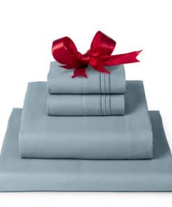 Juego de sábanas Mellanni Twin XL - Colección -Azul Spa