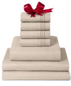 Juego de sábanas Mellanni Split King - -Arena