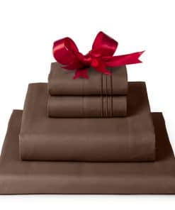 Juego de sábanas Mellanni Twin XL - Colección -Marrón