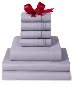 Juego de Sábanas Split King Mellanni - -Lavanda