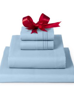 Juego de Sábanas Mellanni Twin XL - Colección -Azul Claro