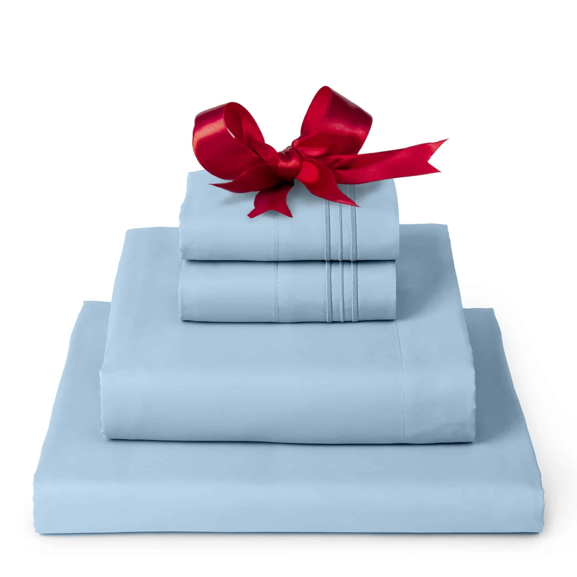 Juego de Sábanas Mellanni Twin XL - Colección -Azul Claro