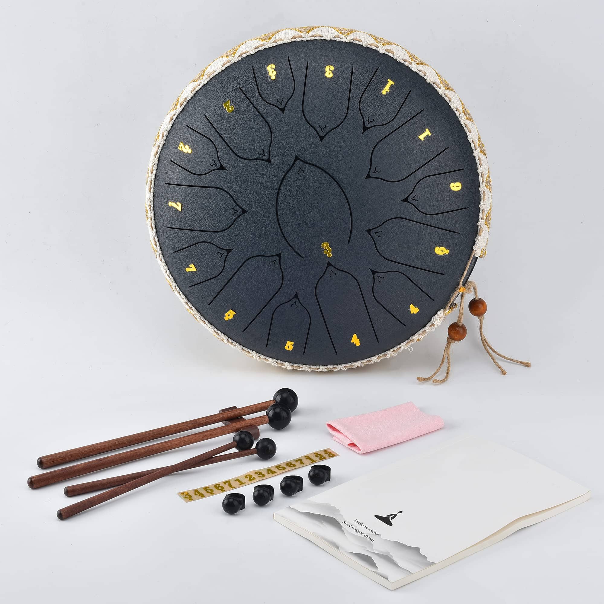 Tambor de Lengua de Acero ZXZYHFTY, 13 Pulgadas 15 Notas - Imagen 3