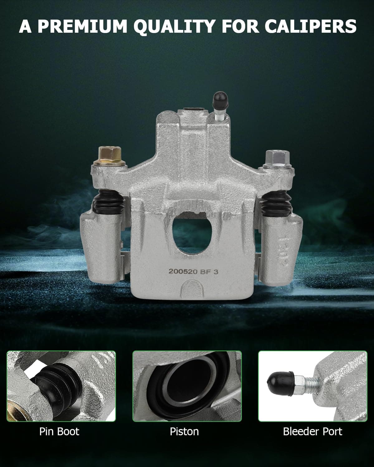 Pinza de Freno Trasera Derecha SCITOO con Soporte 19B2696 - Imagen 4