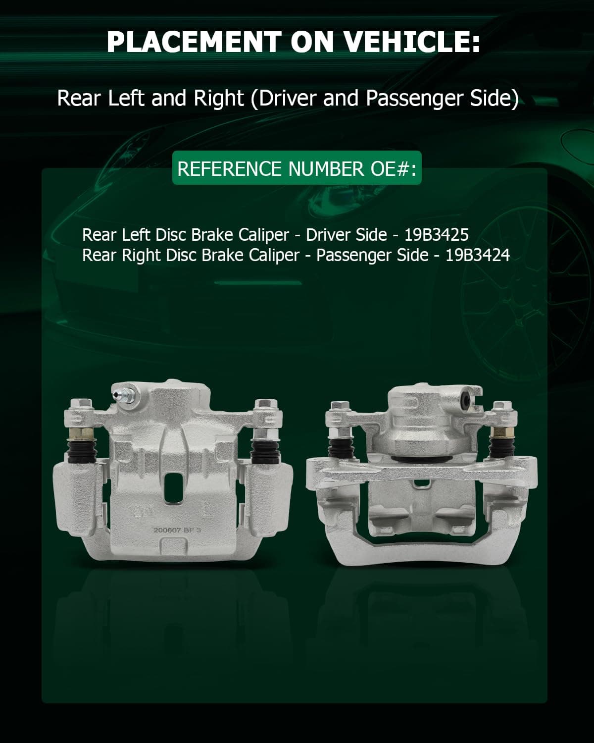 Pinzas de Freno Traseras Izquierda y Derecha SCITOO con - Imagen 7
