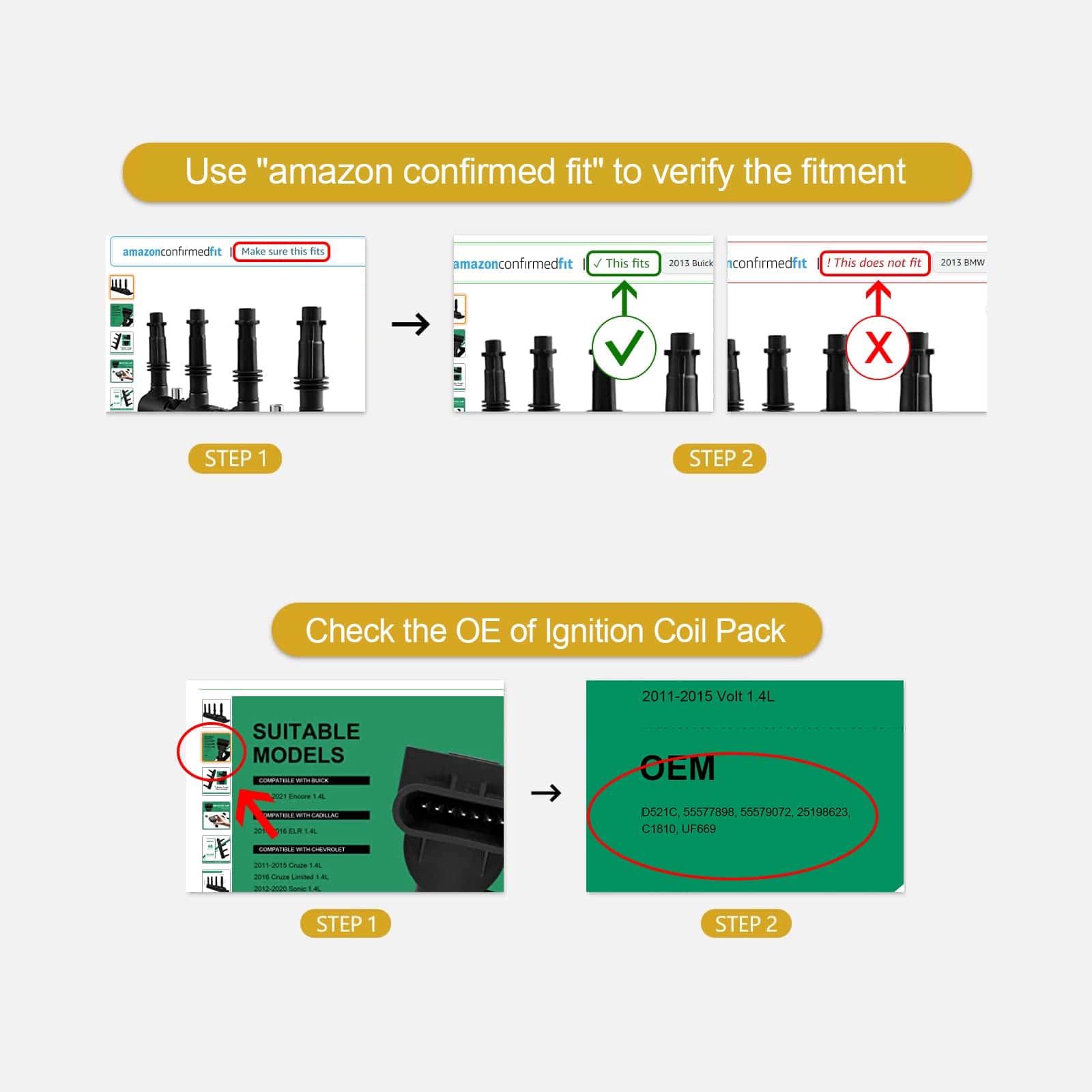 Bobina de Encendido 1 Pieza Compatible con Buick Encore ELR - Imagen 5