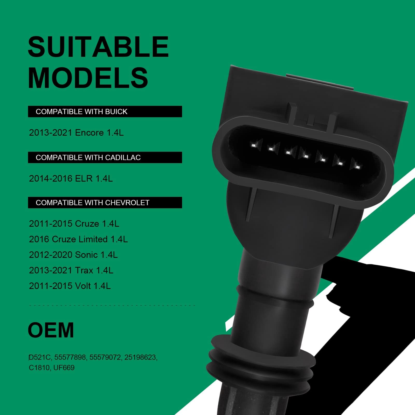 Bobina de Encendido 1 Pieza Compatible con Buick Encore ELR - Imagen 3