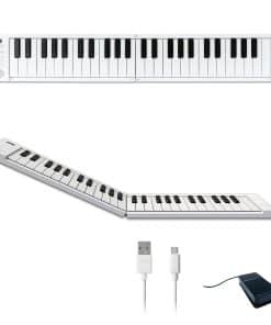 Piano Plegable de 49 Teclas - Piano Ultra-Portátil con 128