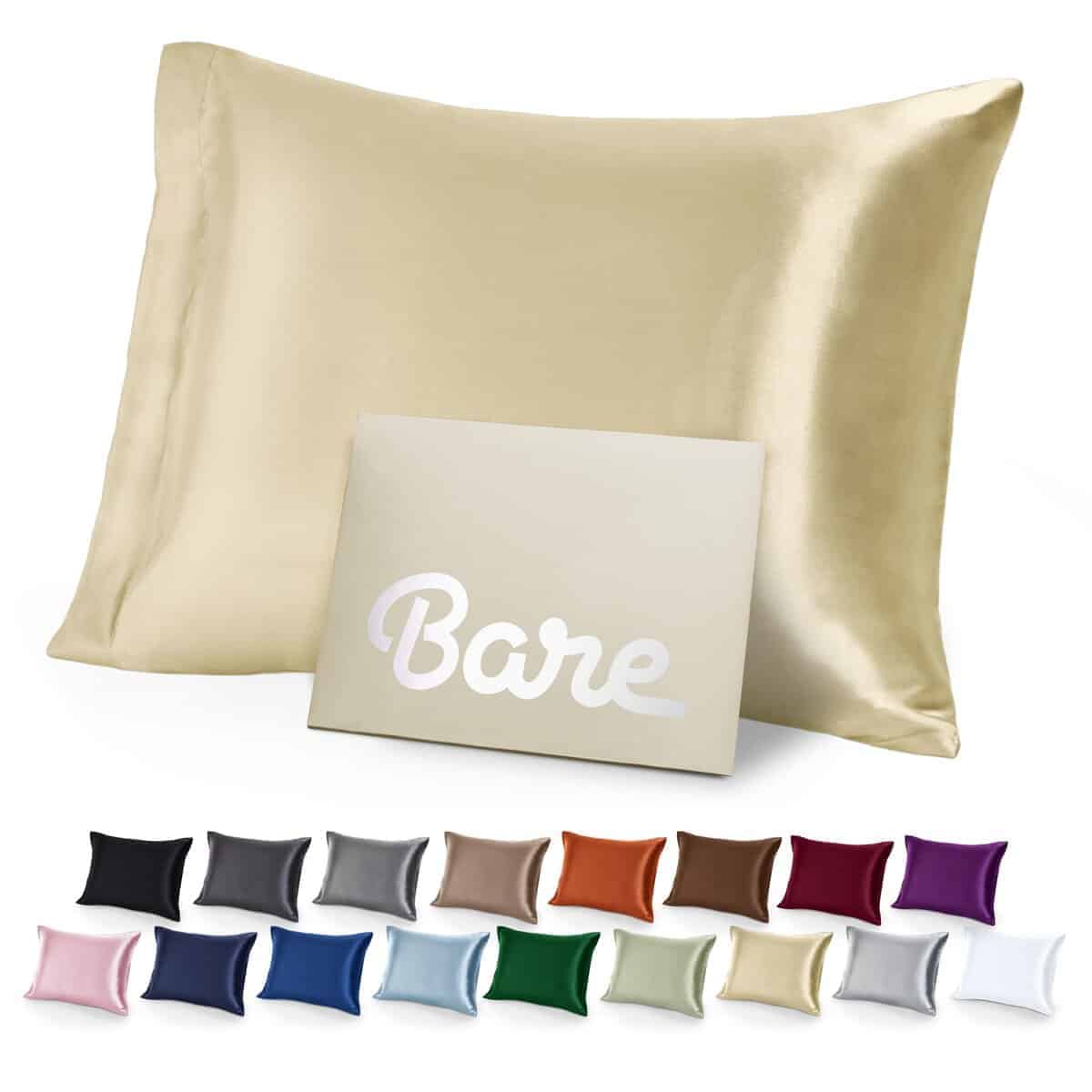 Funda de Almohada de Seda 100% Mulberry Bare Home para