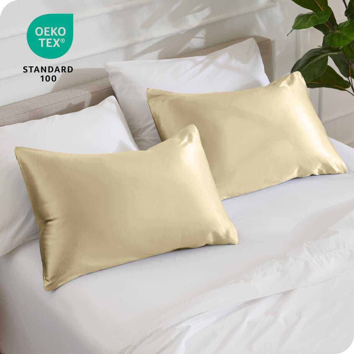 Funda de Almohada de Seda 100% Mulberry Bare Home para - Imagen 7