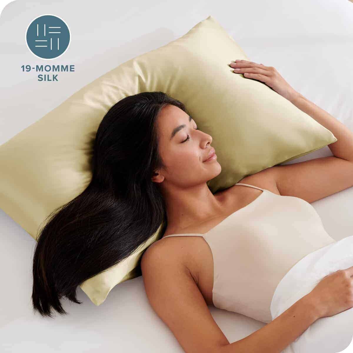 Funda de Almohada de Seda 100% Mulberry Bare Home para - Imagen 6