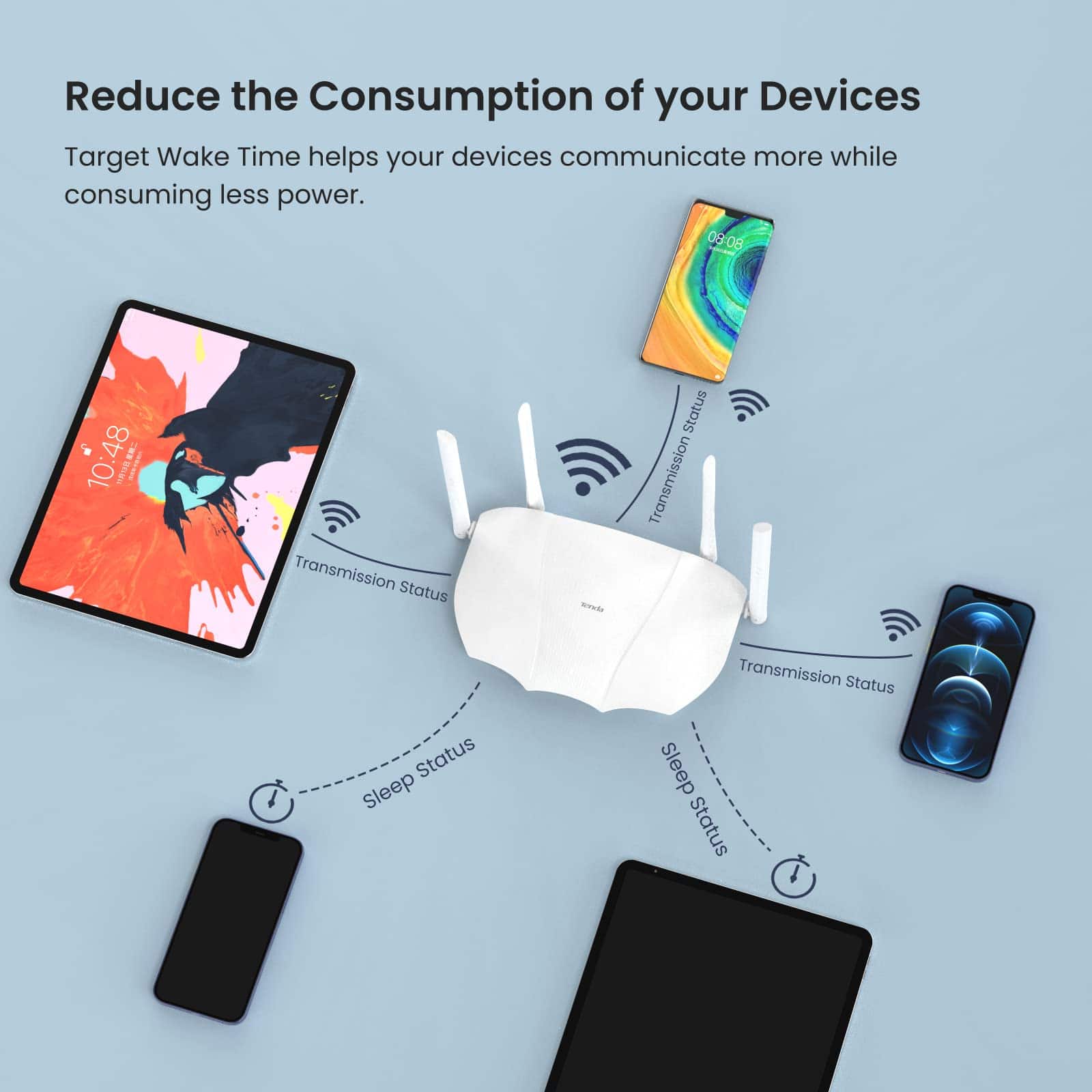 Enrutador WiFi 6 AX3000, Enrutador de Internet Inalámbrico - Imagen 10