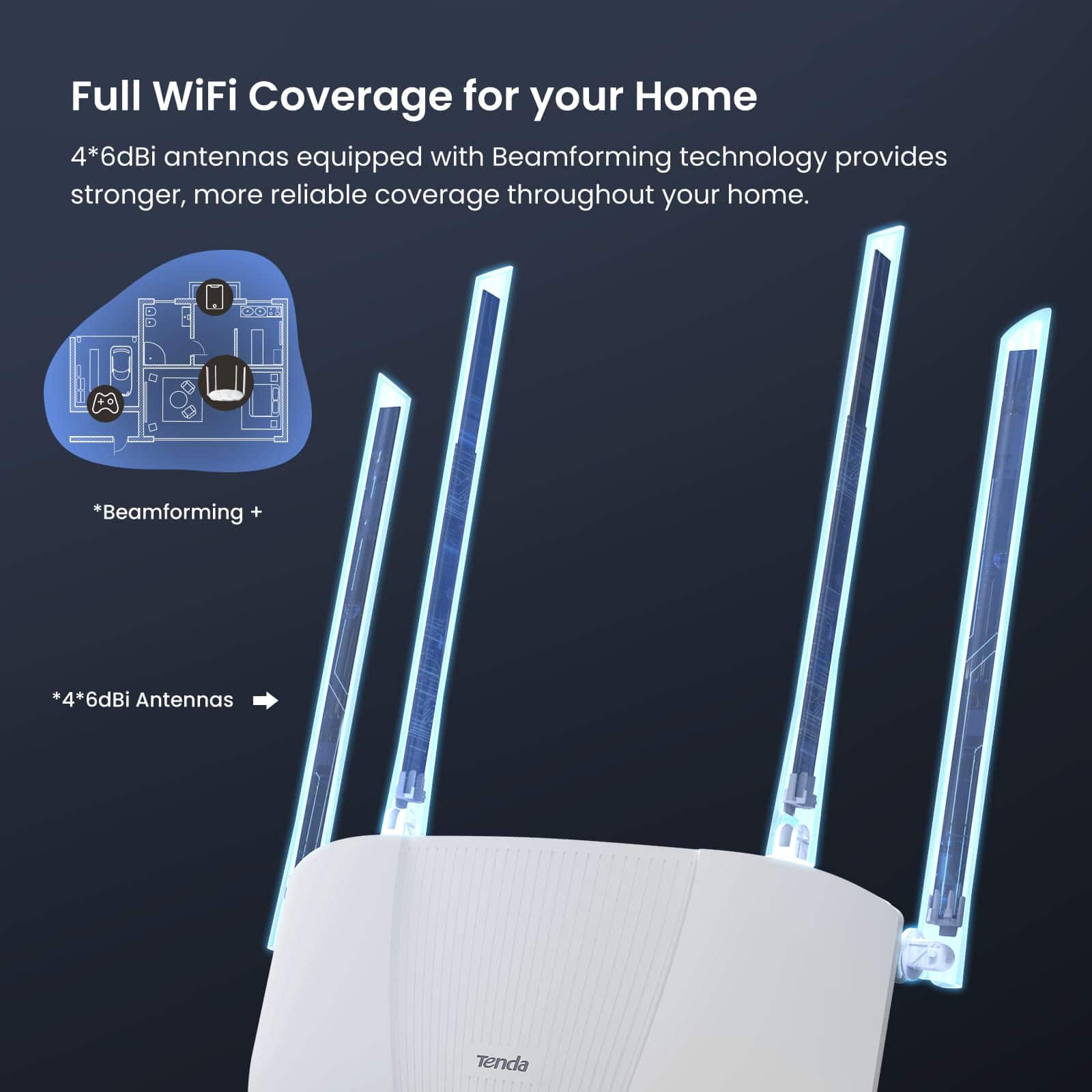 Enrutador WiFi 6 AX3000, Enrutador de Internet Inalámbrico - Imagen 8