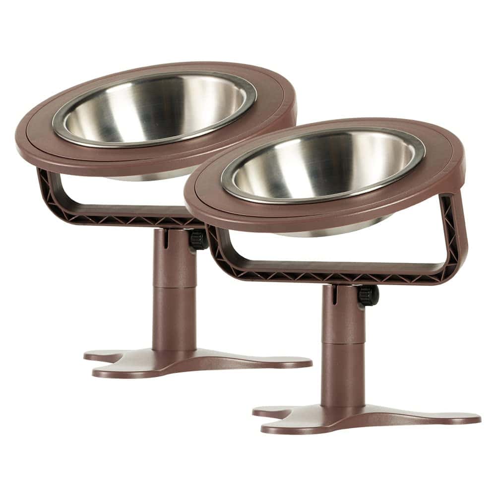 Tazón de Comida para Gatos Ajustable Levantado TOLOPU,