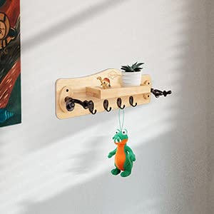 Soporte de Pared para Guitarra GUITTO con Estante de Madera - Imagen 7