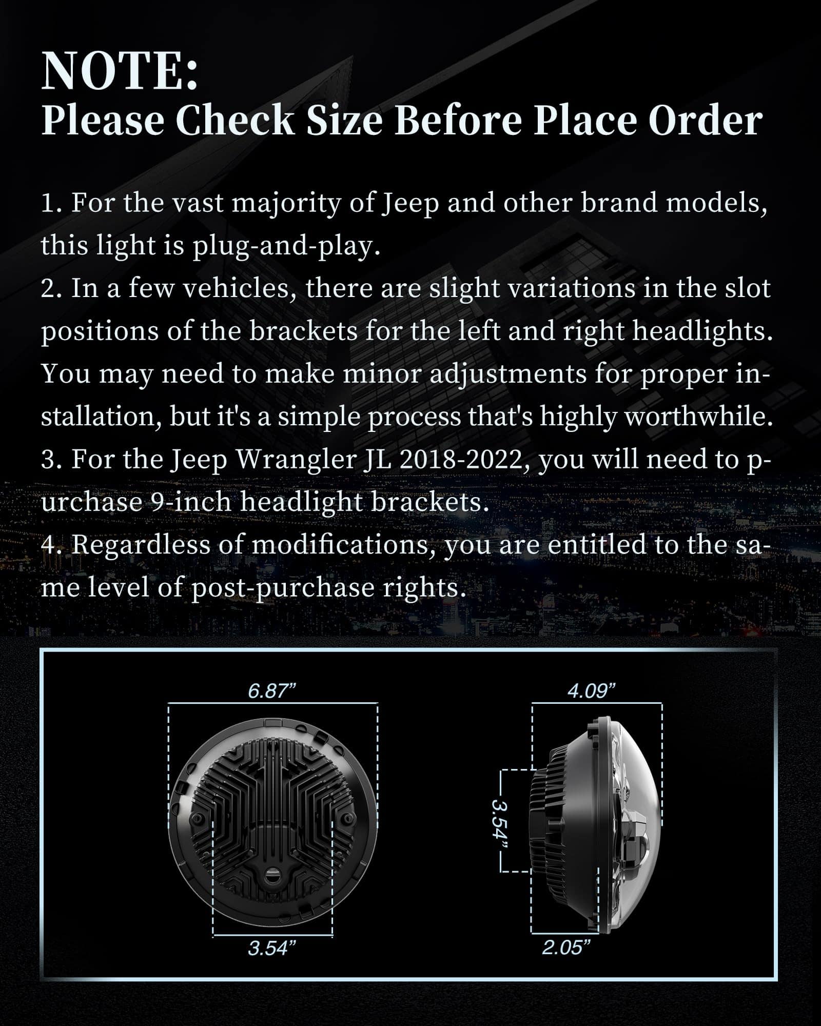 Faro Delantero LED Halo de 7 Pulgadas Antideslumbrante y - Imagen 7