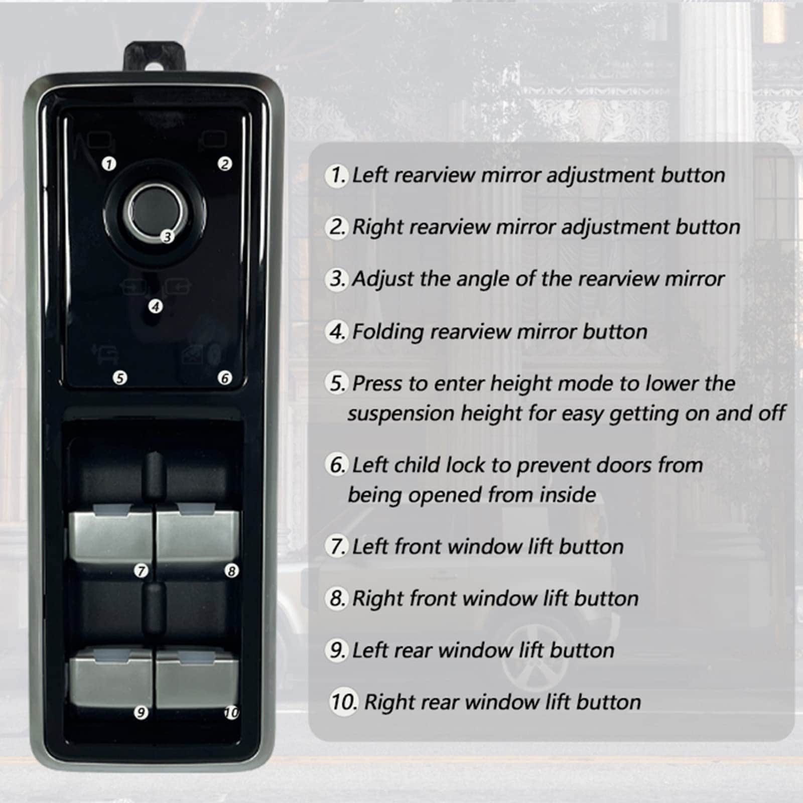 Kit de Botonera de Control del Elevador de Ventana con - Imagen 7