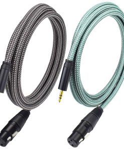 Cable de micrófono Ihurllu 1/8 a XLR hembra, 10 pies de XLR