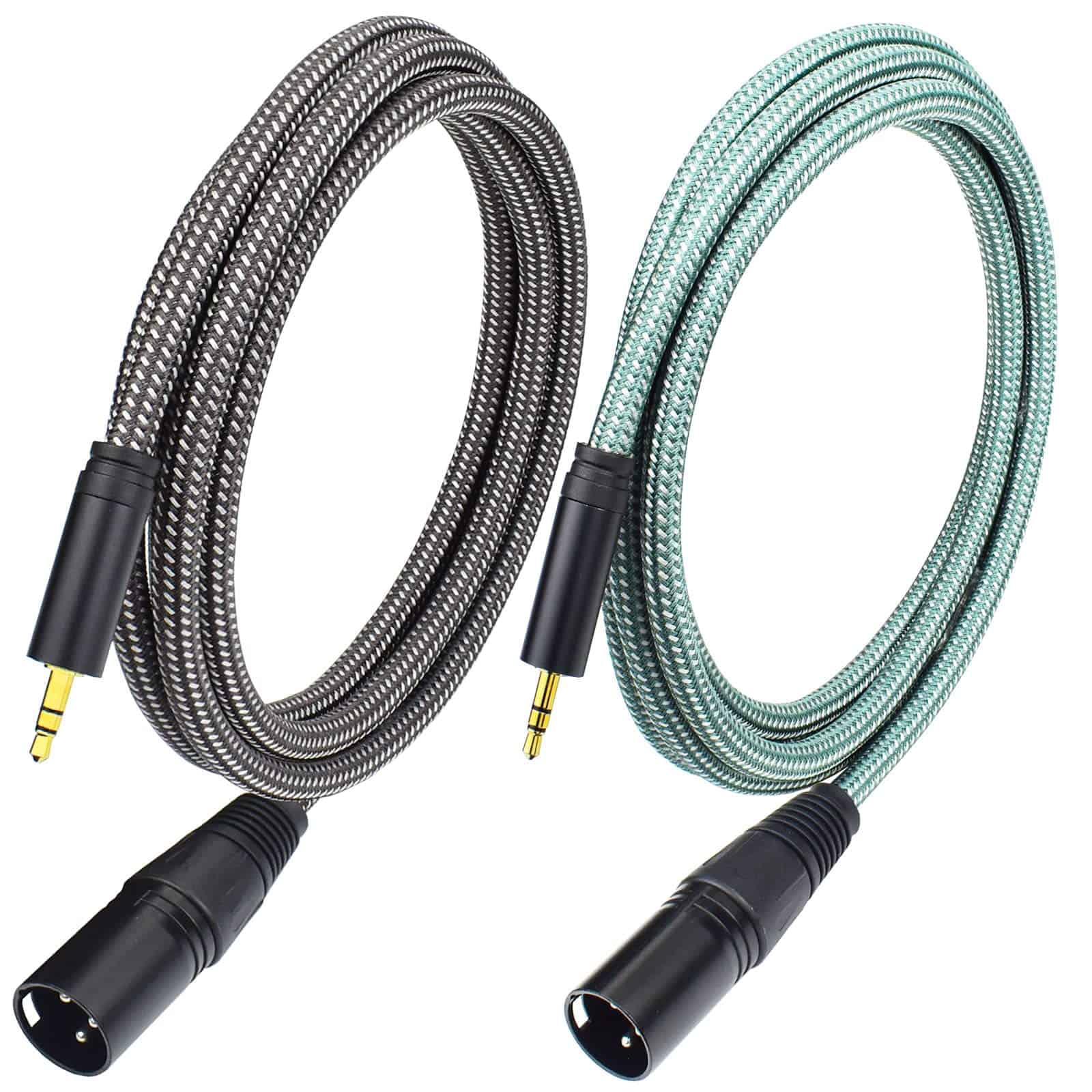 Cable de micrófono Ihurllu 3.5mm a XLR macho, 15 pies