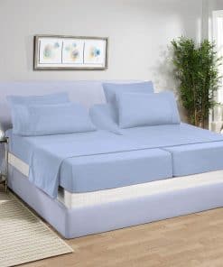 Juego de Sábanas Divididas para Cama -Azul Claro