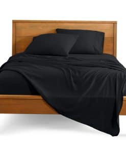 Juego de sábanas Bare Home Split Head Flex -Negro