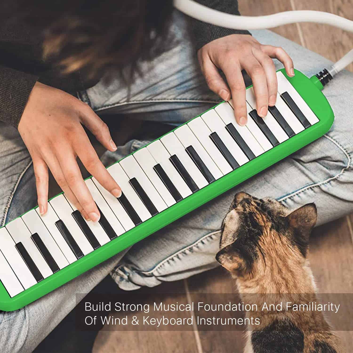 Melódica Flexzion de 37 Teclas Instrumento de Teclado Aéreo - Imagen 7