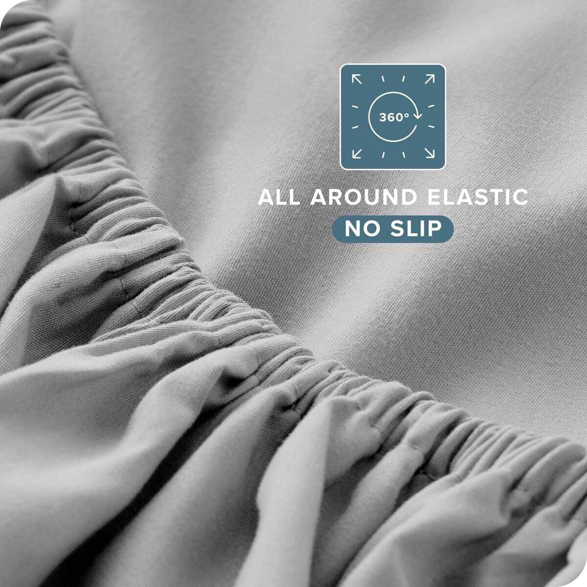 Juego de sábanas completas Bare Home - Juego -Gris Claro - Imagen 7