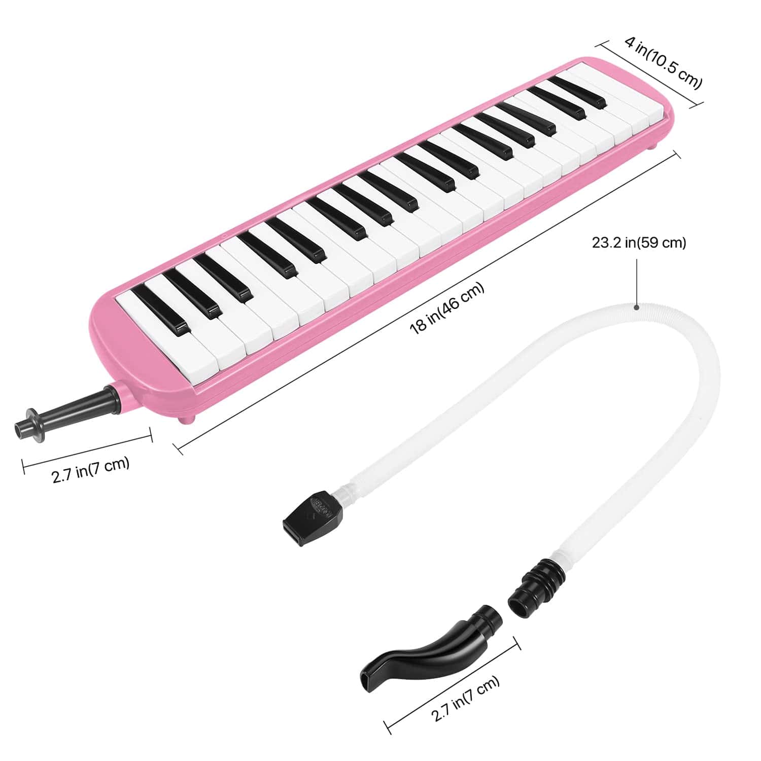 Melódica Flexzion 37 Teclas Teclado de Aire Piano para - Imagen 6