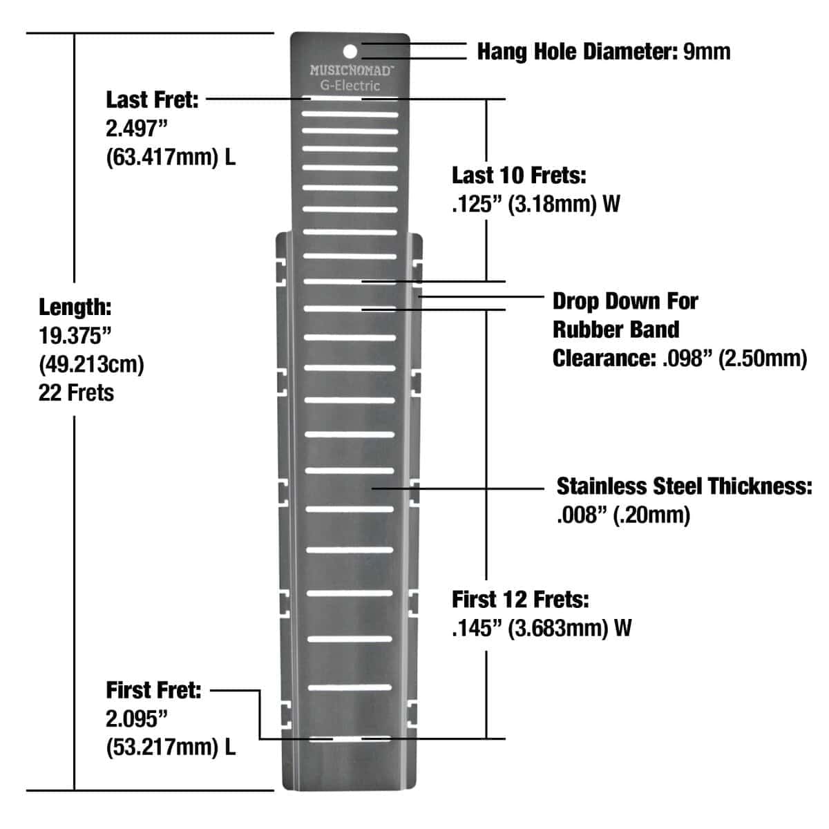 MusicNomad Fret Shield - Herramienta Protectora Total del - Imagen 6