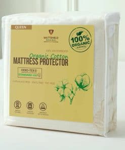 Protector de Colchón Orgánico Impermeable Deluxe Queen -