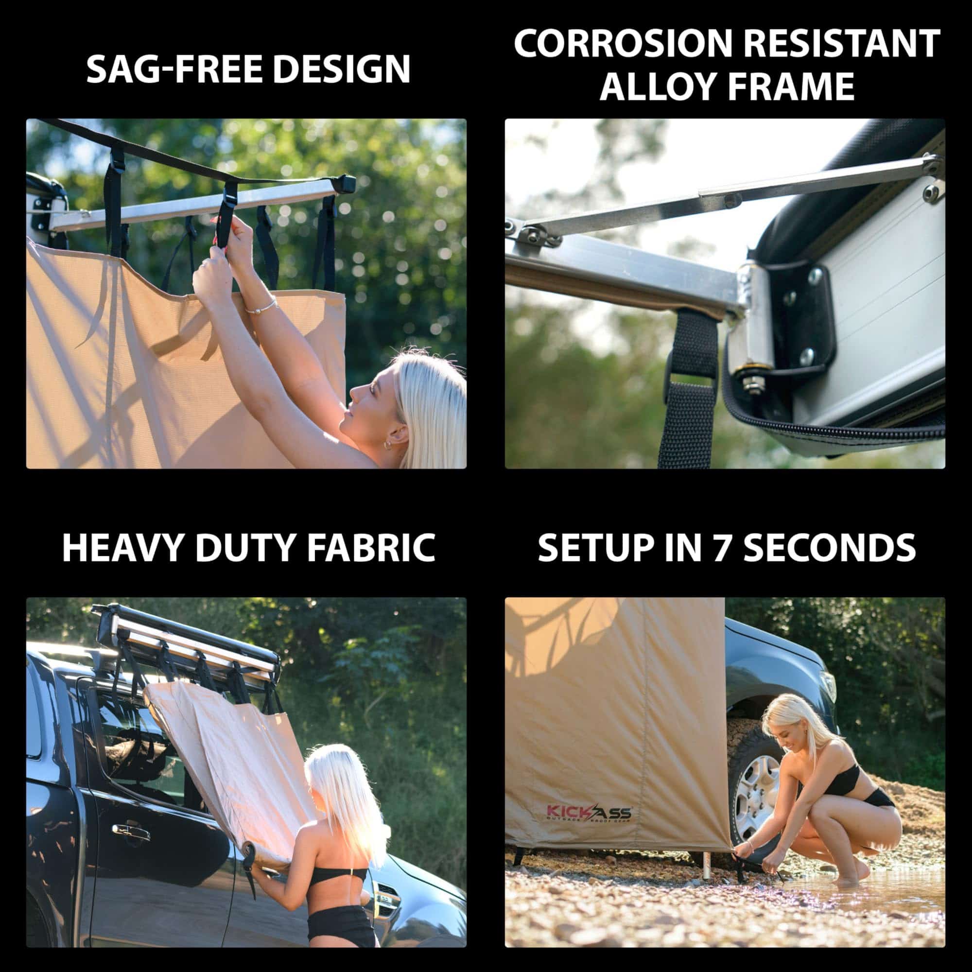 Tienda de ducha instantánea KickAss Ensuite para acampar - Imagen 5