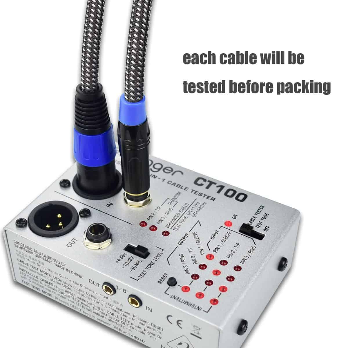 Cable de Conexión Balanceado Ihurllu 1/4" TRS a XLR Macho, - Imagen 8