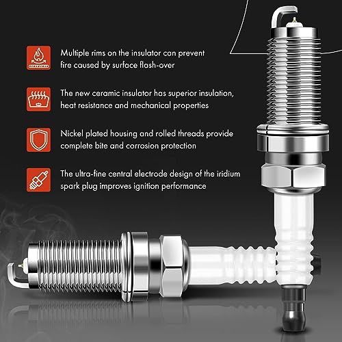 Conjunto Premium de 4 Bobinas de Encendido y Bujías de - Imagen 6