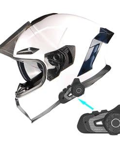 Casco de motocicleta integral 1Storm con doble visera de