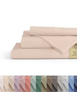 Juego de Sábanas de 100% Algodón Percale Linen Home Tamaño