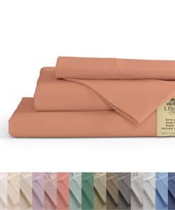 Juego de Sábanas King Size de 100% Algodón Percale de Linen