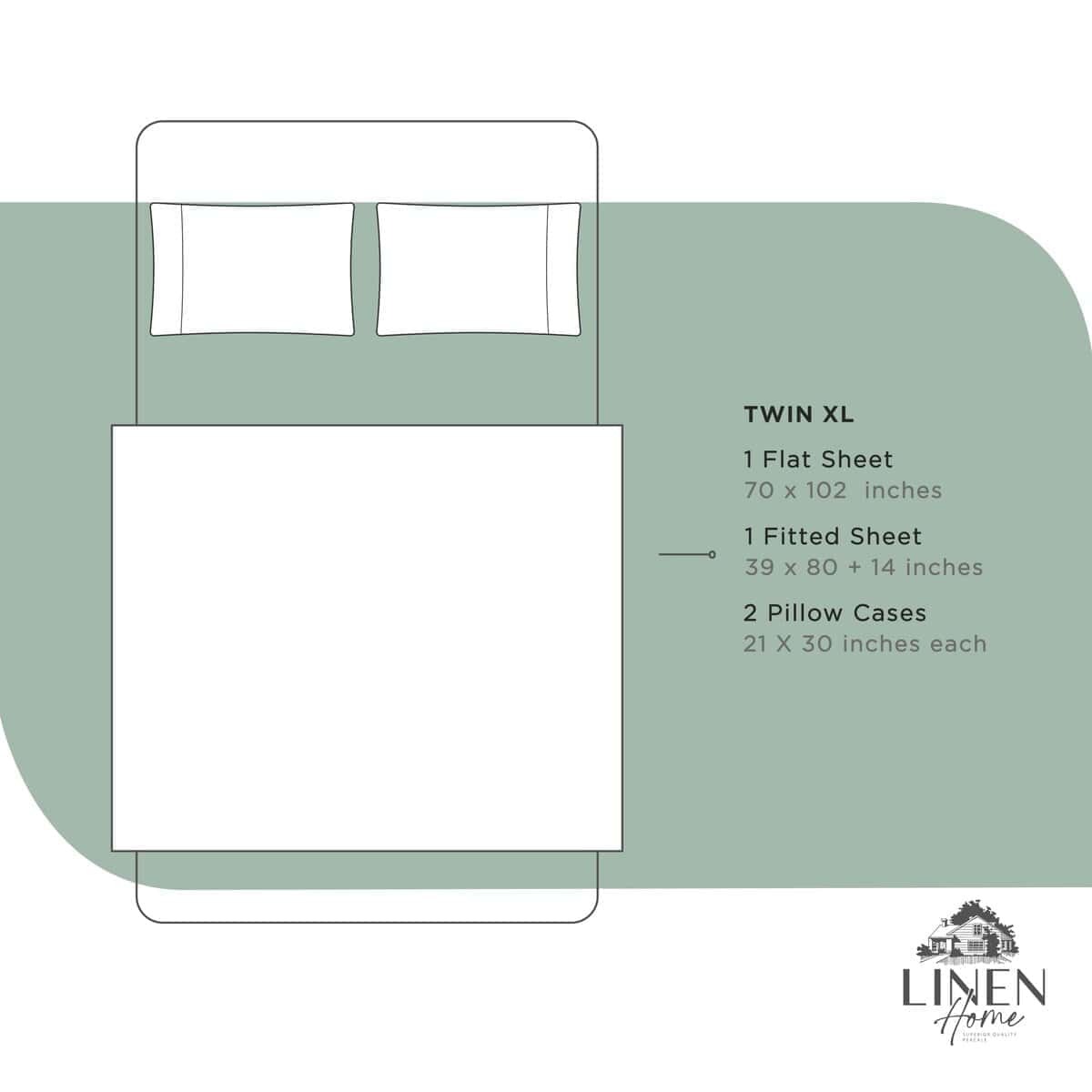 Juego de sábanas de algodón percal 100% -Verde Oscuro - Imagen 7