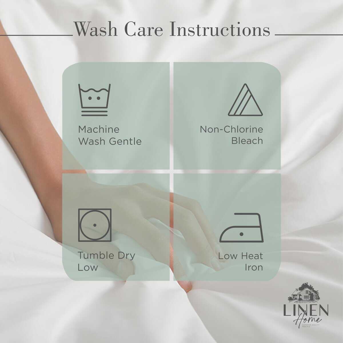 Juego de sábanas de algodón percal 100% -Verde Oscuro - Imagen 6