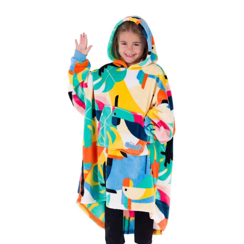 THE COMFY Dream Jr | Manta portátil de -Jr. Tropical Birds