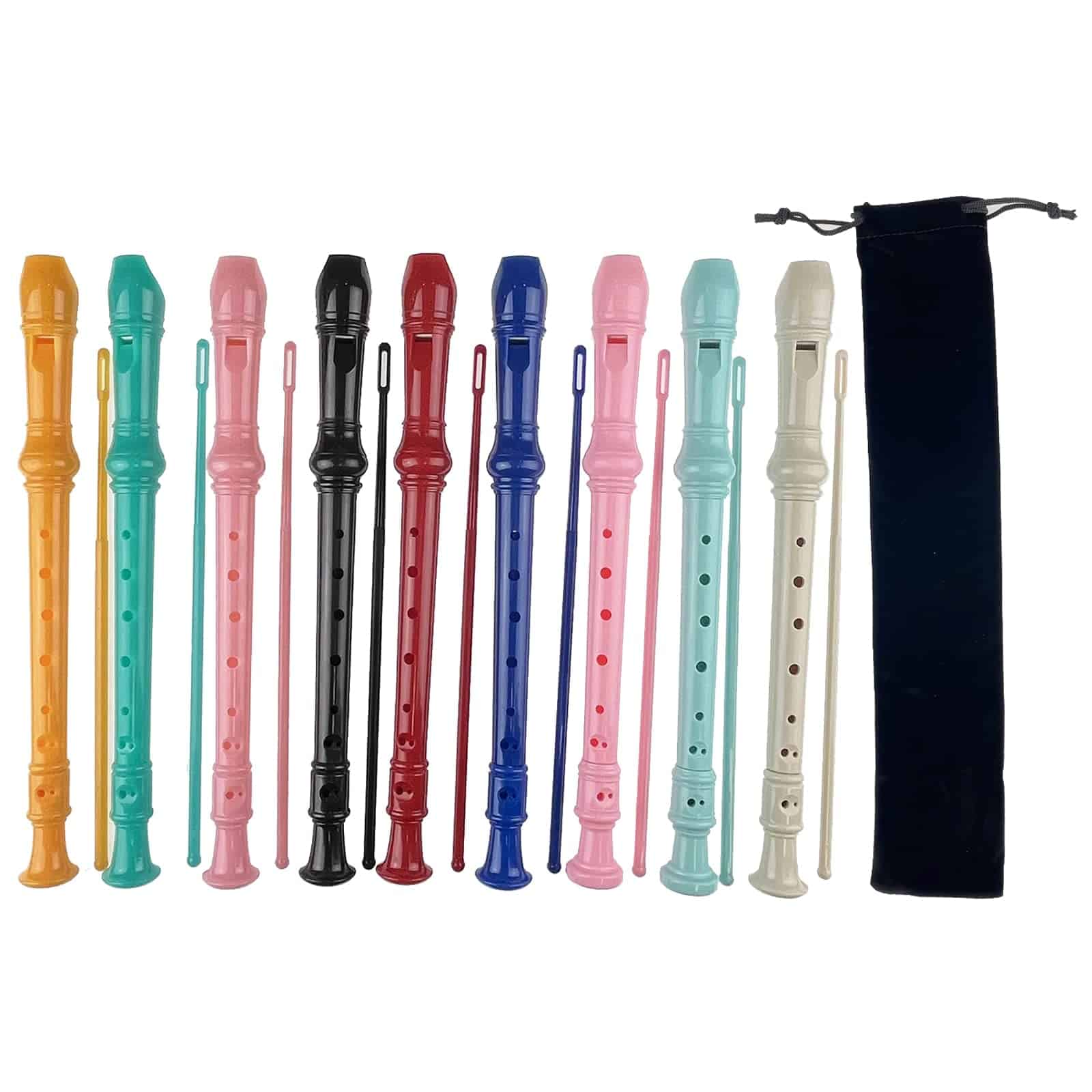Flautas dulces descant soprano Miokun 9 Pack ABS, estilo