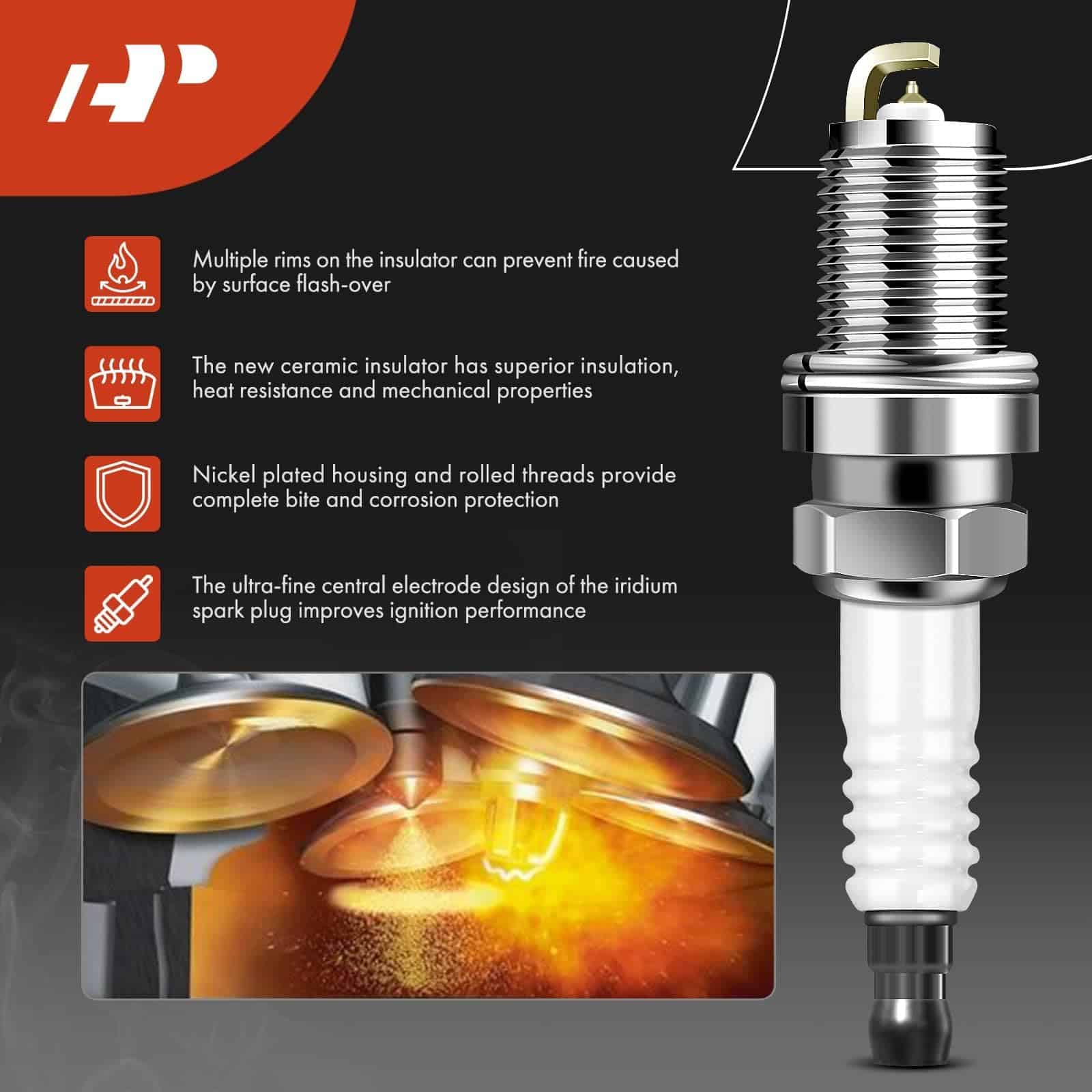 Paquete de 2 Bobinas de Encendido y 8 Bujías de Iridio - Imagen 6