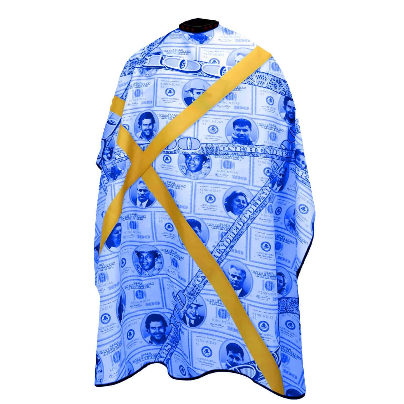 Capa de Barbero King Midas Empire Boss Money - -Azul - Imagen 8