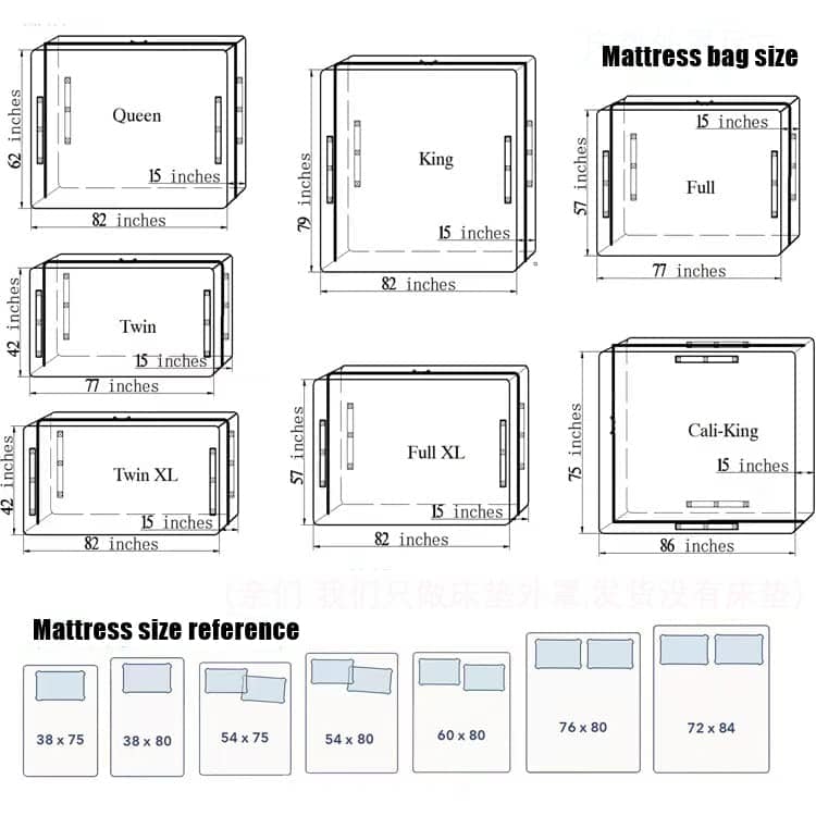 Fundas para Colchón Bestage para Mudanza y Almacenamiento - Imagen 5