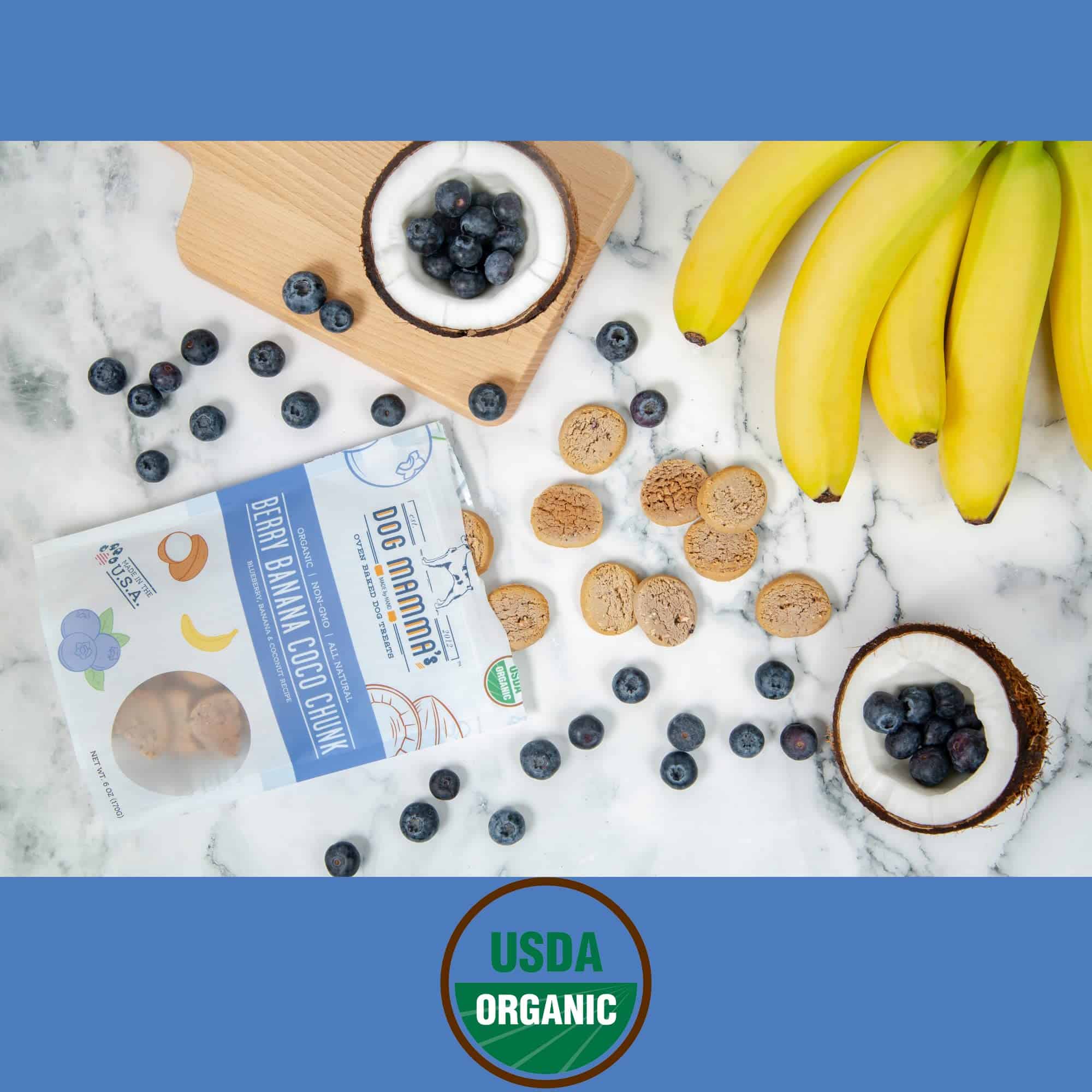 Galletas Orgánicas de Blueberry Banana Coco para Perros de - Imagen 6